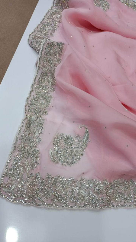 Sequin Shimmer Custom Saree