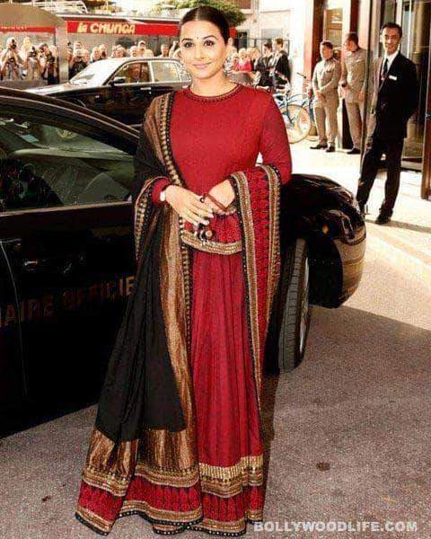 Red Long Top Lehenga with Matching Border – FashionVibes