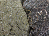Sequin Shimmer Custom Saree in Black - Saree - FashionVibes