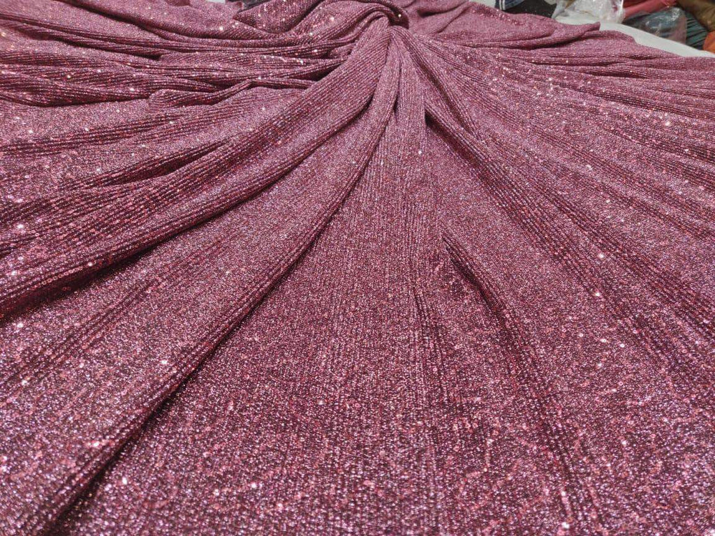 Sequin Shimmer Custom Saree in - Saree - FashionVibes