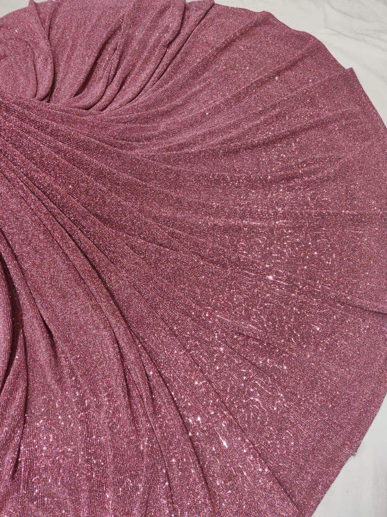 Sequin Shimmer Custom Saree in - Saree - FashionVibes
