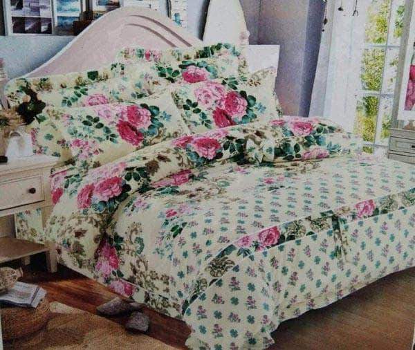 Soft Cotton Comforter set in BurlyWood - - FashionVibes