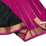 South Silk Saree in Black - Saree - FashionVibes