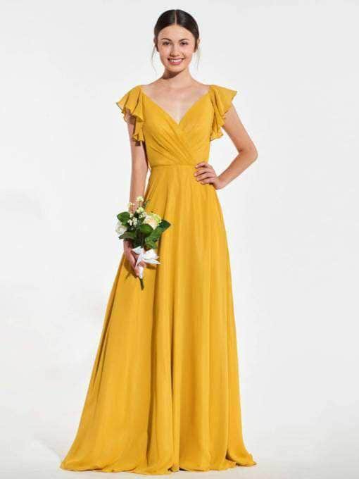 Stylish Yellow Indo-western Georgette Gown – FashionVibes