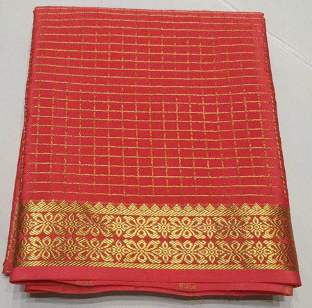 100Grm Thickness Double Contrast Pure South Silk Saree
