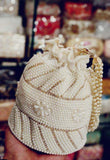 Wedding Cream Pearl Potli Purse/ Clutch in - Shoes & Cluthes - FashionVibes